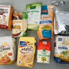 Różne rodzaje mąk: pszenna, orkiszowa, owsiana, kokosowa, ryżowa, kukurydziana. Jaka mąka do ciasta drożdżowego? Wybór jest spory!