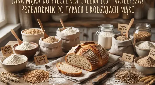 Różne rodzaje chleba i mąki: pszenna jasna, pszenna razowa, żytnia. Przewodnik po typach mąki do wypieku idealnego chleba.
