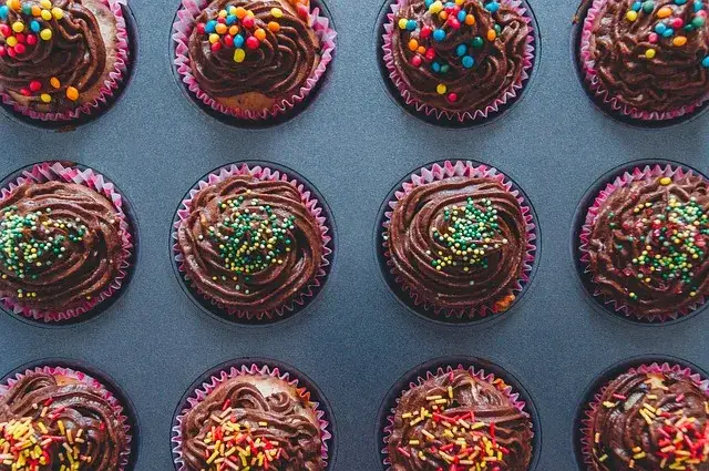 r&oacute;żne rodzaje muffinek czekoladowych