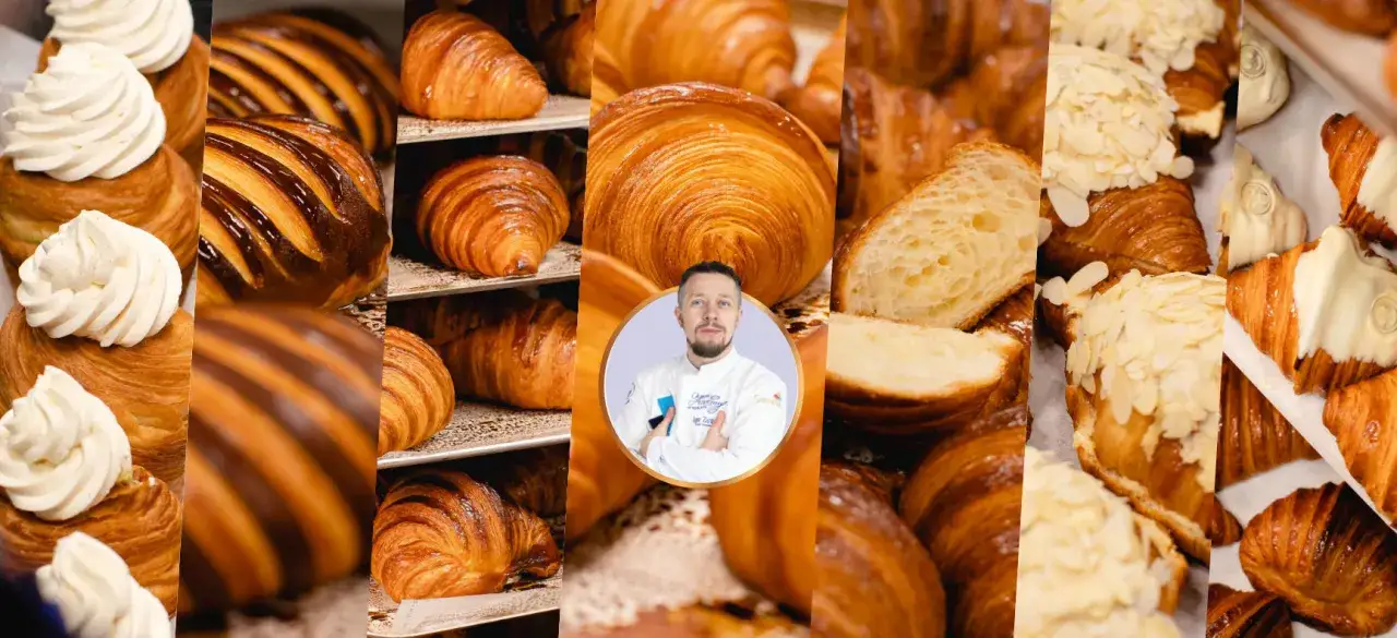 różne rodzaje ciastek francuskich w cukierni
