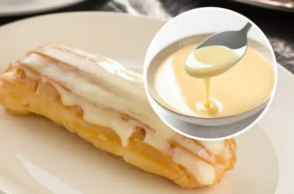 Słodki ptys z kremem custard. Pyszny deser, który zachwyci każdego.